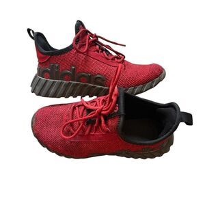 Adidas Red Black Sneakers Athletic Shoes Boys 4 Youth